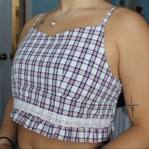 Plaid Crop Top